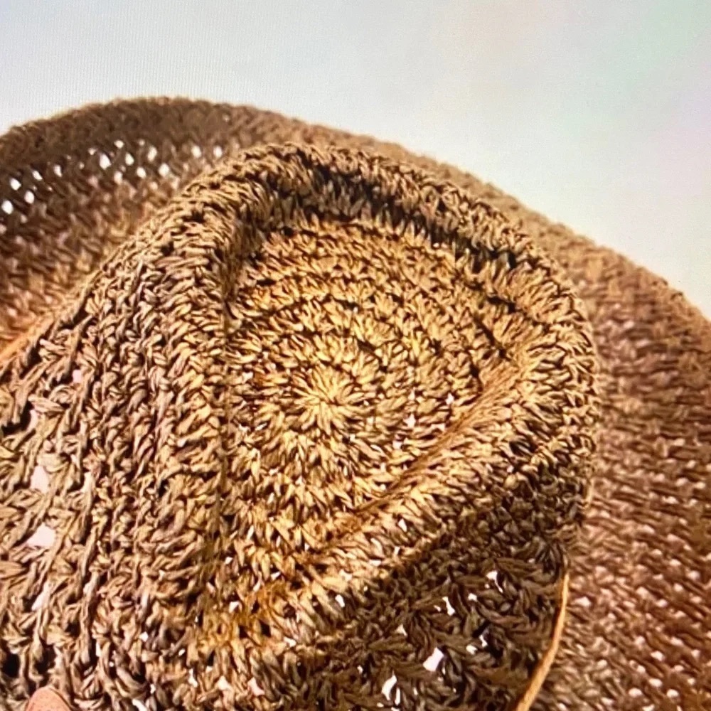 Miu Miu Woven Straw Cowboy Hat in Brown - Picture 6 of 6
